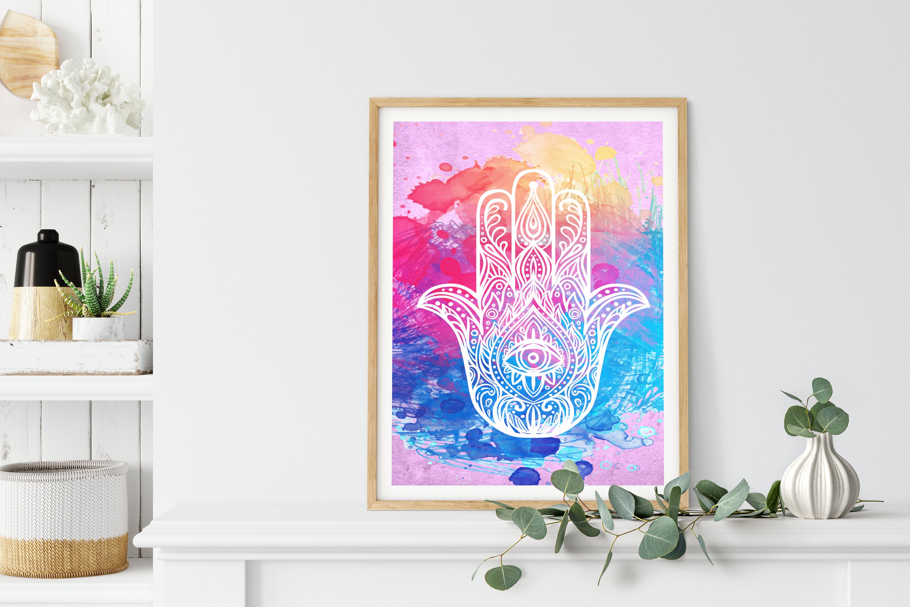 Hamsa Printable Wall Art Hamesh Poster Chamsa Print Khamsa - Etsy