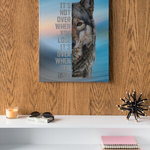 Wolf Printable Poster Digital Download Wolves Wall Art Inspirational ...