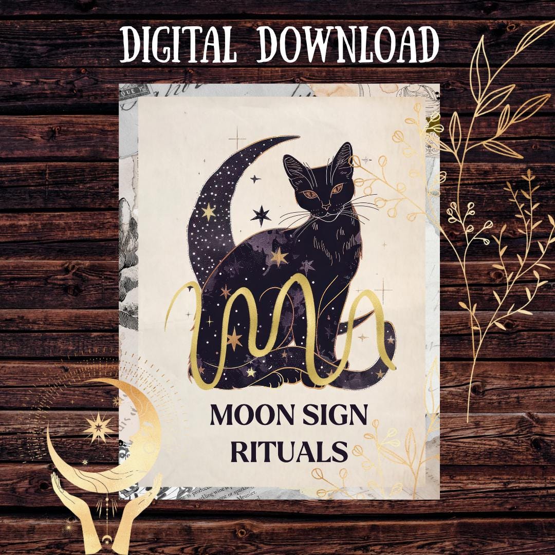 Moon Sign Rituals Guide: Lunar Magic With Crystals & Herbs (PDF ...