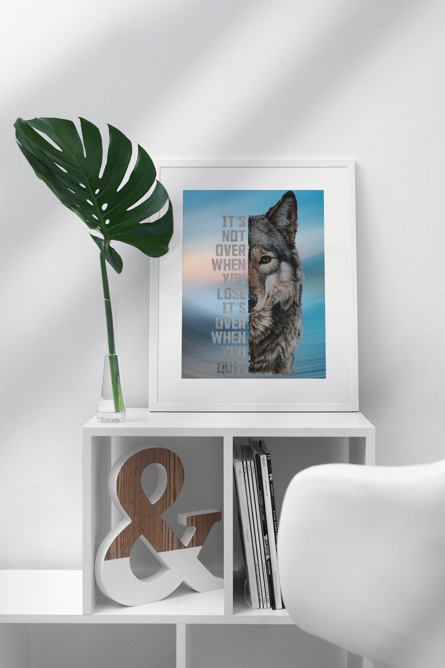 Wolf Printable Poster Digital Download Wolves Wall Art Inspirational ...