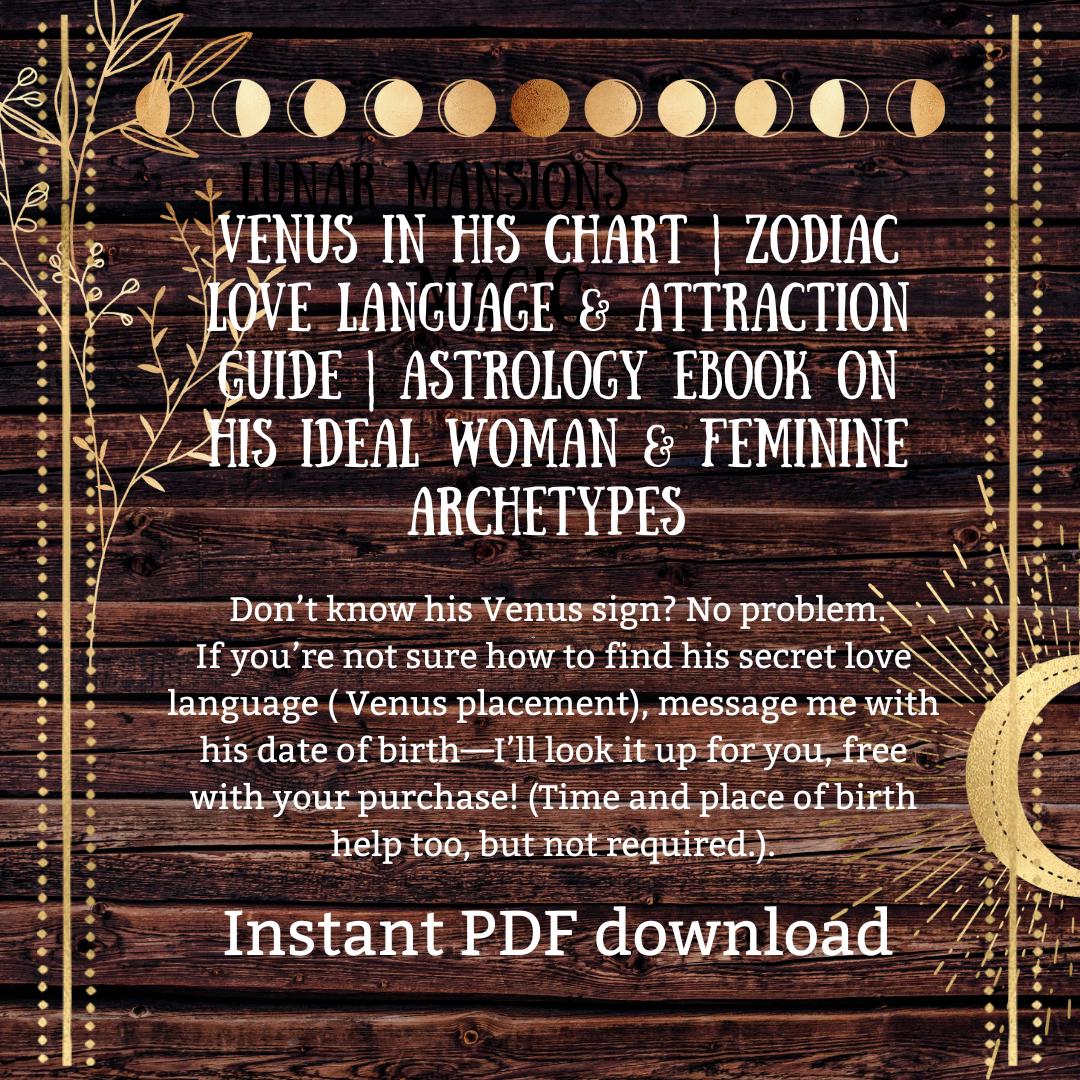 Venus Sign Charts
