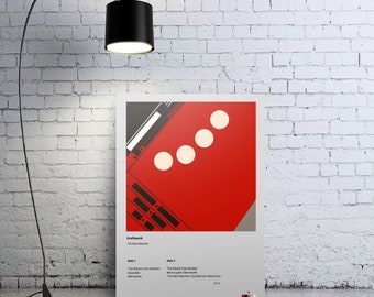 Kraftwerk Man-Machine Album Cover Minimalist Print