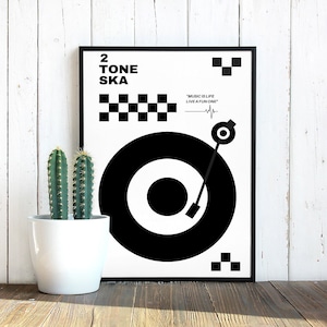 2Tone Poster | 2Tone Print | SKA Print | SKA Poster | 2Tone Wall Art |