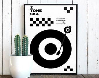 2Tone Poster | 2Tone Print | SKA Print | SKA Poster | 2Tone Wall Art |