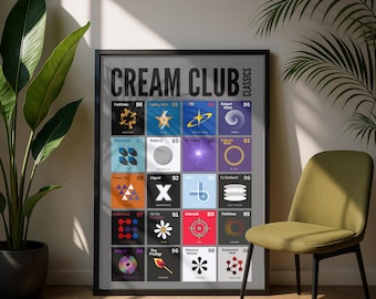 Cream Club Classics Print | Liverpool Music Poster