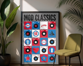 Mod Pop Art Print | Popular Culture | Mod Playlist