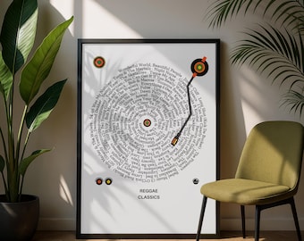 Reggae Music Playlist Print | Reggae Classics