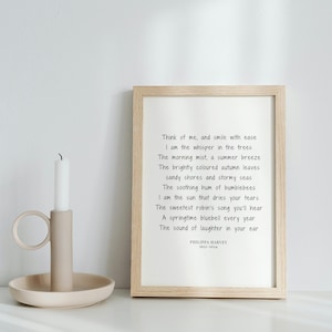 Memorial Poem | In Loving Memory | Bereavement Poem | Thoughtful Remembrance Gift