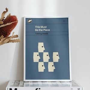 This Must Be The Place | Talking Heads Print | Minimalist Print | Book Cover Print