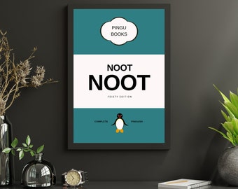 Pingu Noot Noot Book Cover Print: Funny Moods
