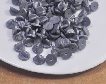pin upgrade Rubberback,20Pcs Gray Rubber Clutches Backings Backs Clasp for Enamel Lapel Pin,pin lock,pin back