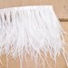 Feather,White Ostrich Feather,1 yard /2 yards /5 yards /10 yards Ostrich Feather Fringe trim 13-15 cm (5-6 inch)