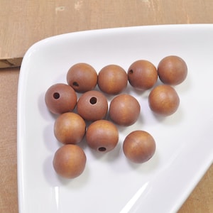Wholesale 100pcs Brown Wood Beads,20mm round wooden bead,Painted wood bead,necklace bead,bracelet bead,wood craft -- FF16