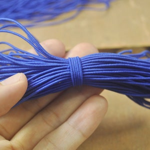 1MM 1.2MM 1.5MM 2MM 3MM Nylon Coated Round Elastic Cord Stretch Beading  Mala Artisan String 