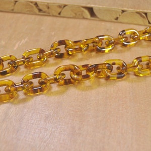 Oval Leopard Print Plastic Chain,27.5“ Chunky chain links,Plastic Open chain links,Oval chain links,Acrylic Chains for Jewelry Making Chain