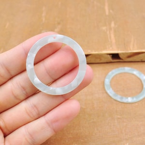 2-100Pcs Acetate Hoop Earring,Tortoise Shell Charms,Marble Mint Gree Circle Shaped Pendant,Earring Parts,DIY jewelry supply ,40mm