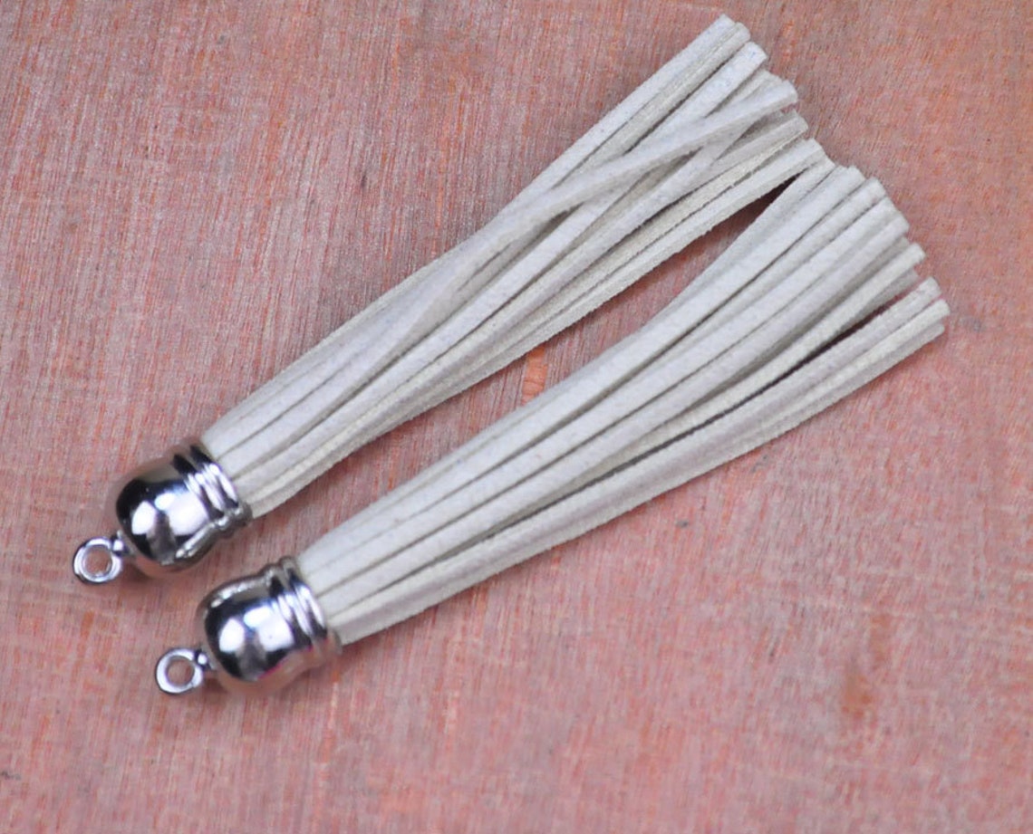 Large Beige Leather Tassel Fringe Tassel Fiber Tassel With Etsy