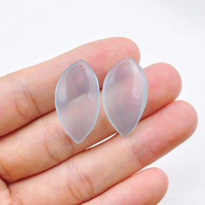 16Pcs Tortoise Shell Earrings,Small Acetate Leaf Charms,Light Blue Leaf Shape Earring Pendant connector,Jewelry Making DIY Accessories