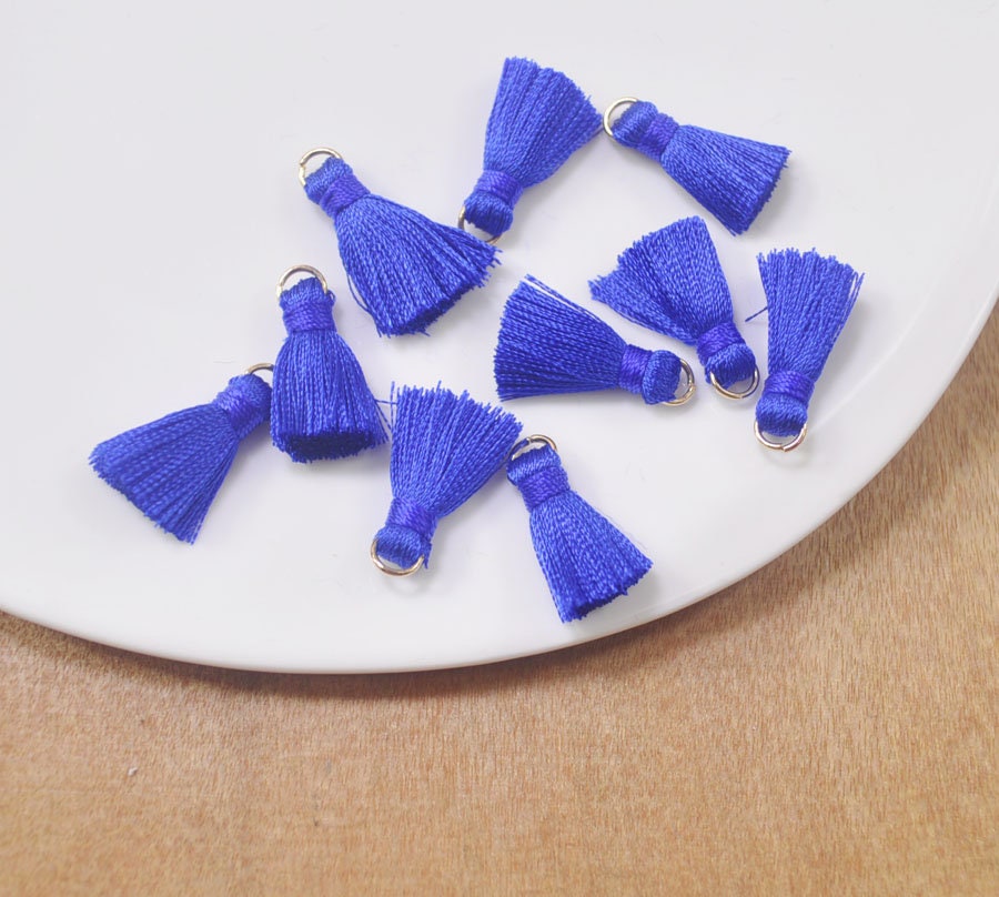 20pcs 0.9 of Royal Blue Mini Tassels DIY Craft | Etsy