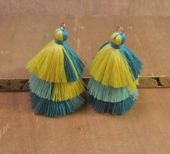 Fashion Earrings Tiered Tassel Earrings Halawly Handmade Bohemian