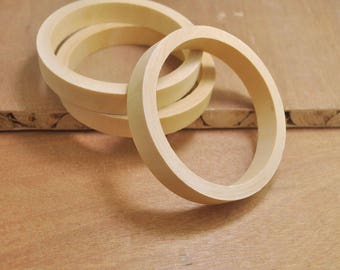 Wood bracelet bangles,8Pcs wooden bracelet bangles,72mm Unfinished Natural Wood Bangle Wood Bracelet,14mm wide