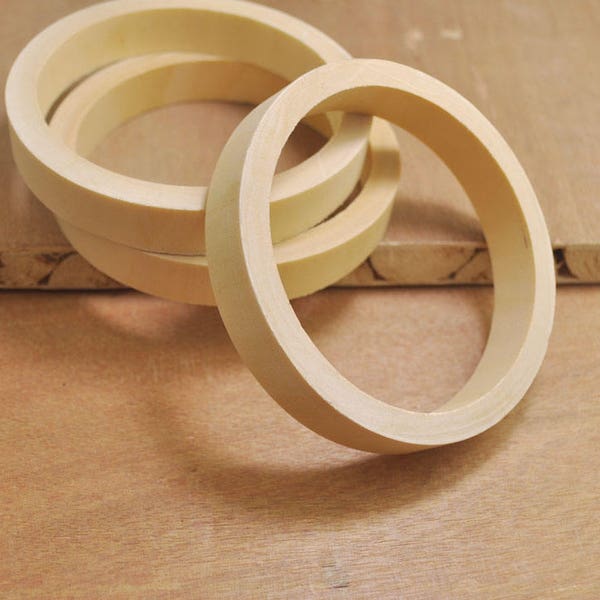 Wood bracelet bangles,8Pcs wooden bracelet bangles,72mm Unfinished Natural Wood Bangle Wood Bracelet,14mm wide