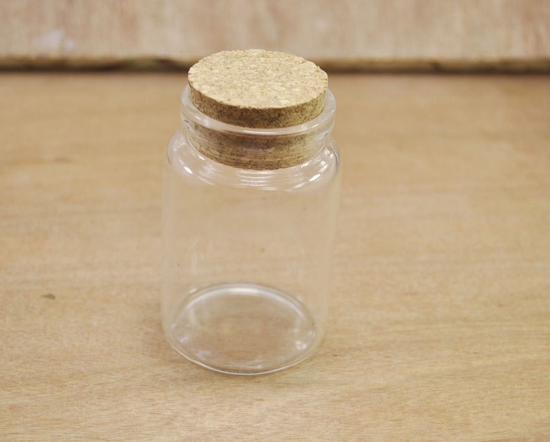 Big Glass Bottles 5pcs Clear Glass Bottles With Corksglass Etsy