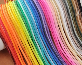 50 Colors Paracord  Rope,4mm braided Cord,Craft Paracord, Soft and Flexible Cording, Cinch Bag, DIY Craft Cord, Para cord bracelet/Necklace
