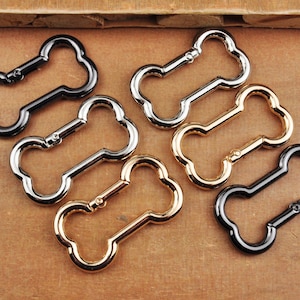 Bone Clip,Dog Bone Carabiner Keyring，Metal Carabiner Clips,Backpack Carabiners,keyring，Carabiner Snap hook clasp spring,Ring Snap,49x27mm
