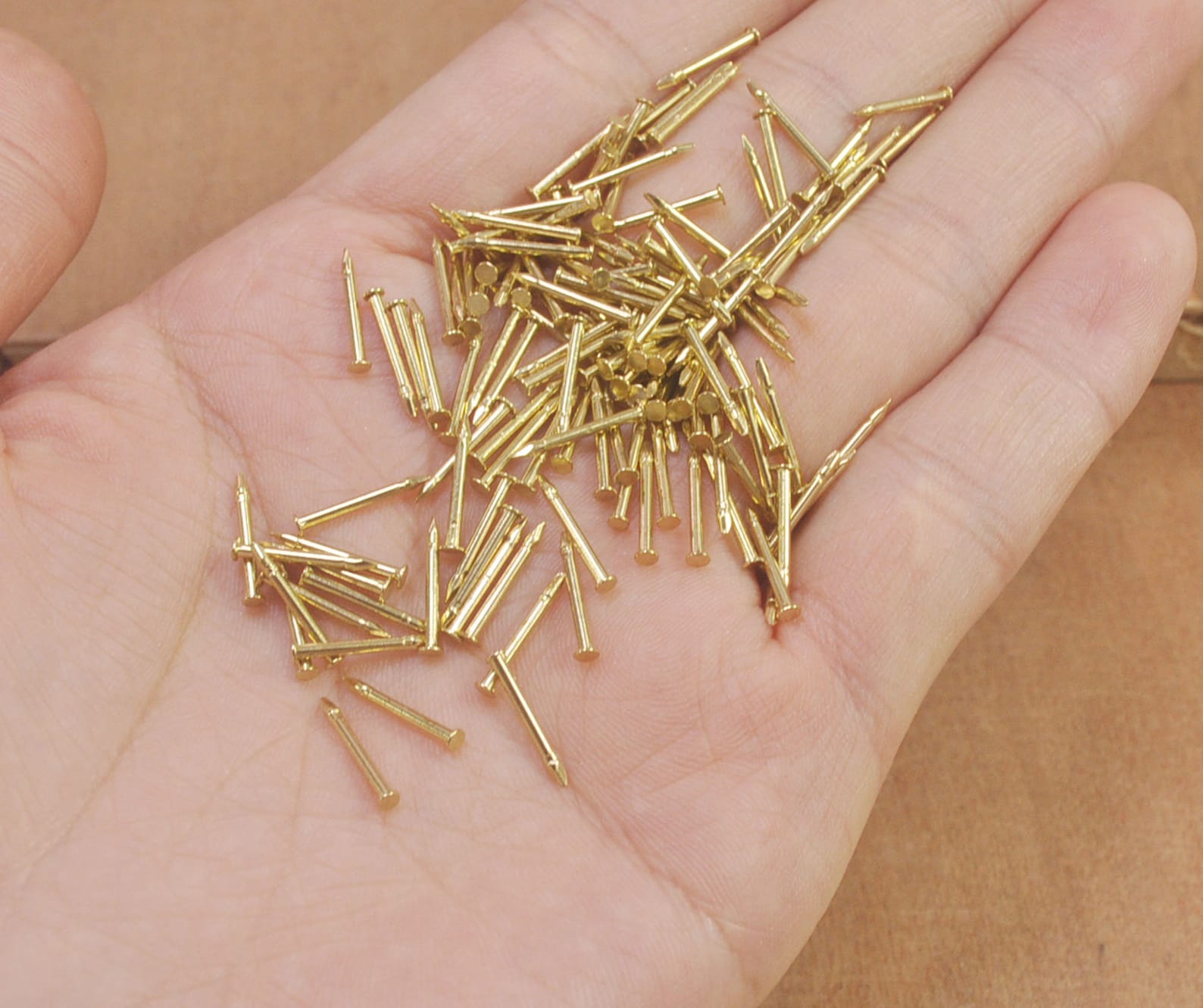 100pcs Solid Brass Brad Nails 2x12mm Tacks Nails Brads. Etsy