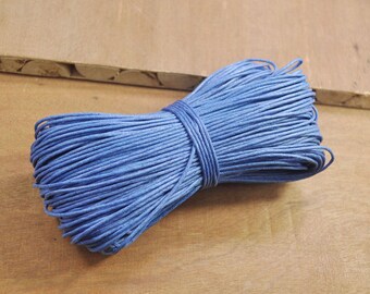 100 Yards Waxed Cotton Cords,1.5mm Blue Color Cotton Cord,Nacklace and Bracelet Cord,Beading String Cord -- FF213