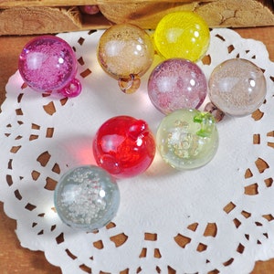 10 Clear Bubble Crystal beads,Acrylic Colored beads,16mm Round beads,beads for Elastic Hair Bands/Bracelet/Necklace,jewelry Making Accessory