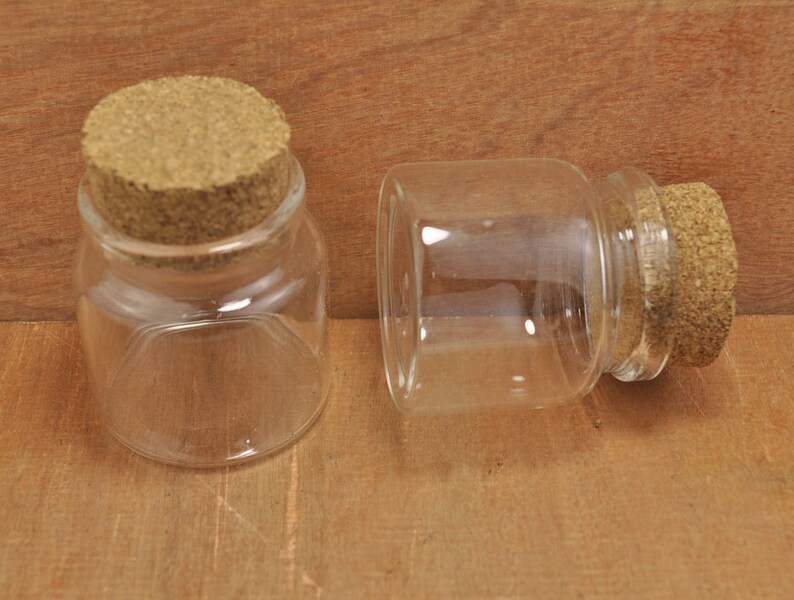 Big Glass Bottles 1pcs Clear Glass Bottles With Corksglass Etsy