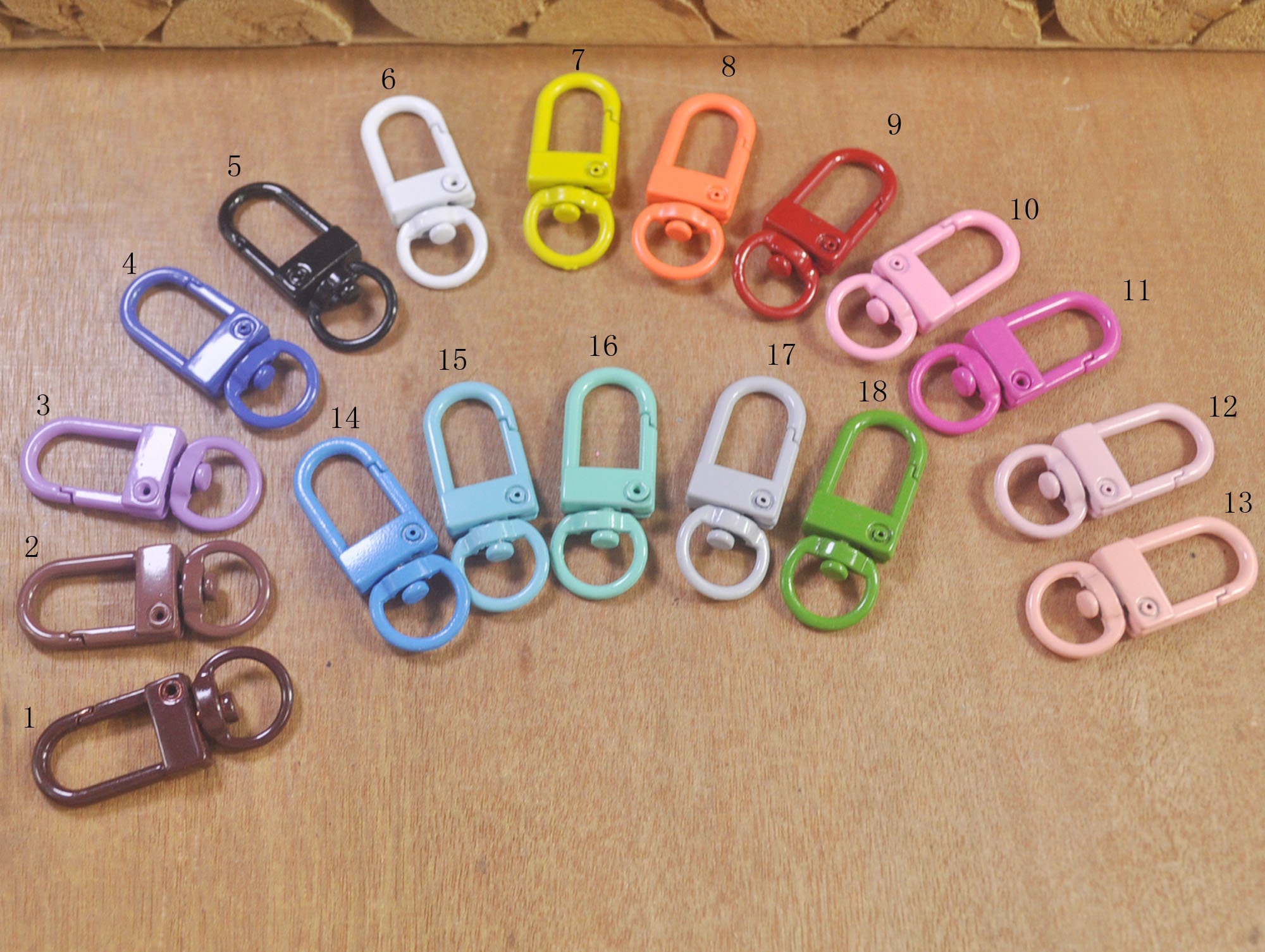 10pcs Mixed Color Lobster Swivel Clasps Key Ring Lobster Etsy