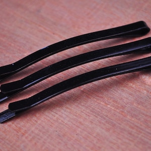 50PCS Black tone long metal bobby pins,Hair clip,hair pin,Black plated clip,Black bobby pin--62x4mm.