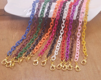 19" Acrylic link mask chain,1 Pcs Face Mask Chain, Plastic Face Mask Lanyard, Face Mask Holder, Face Mask Strap