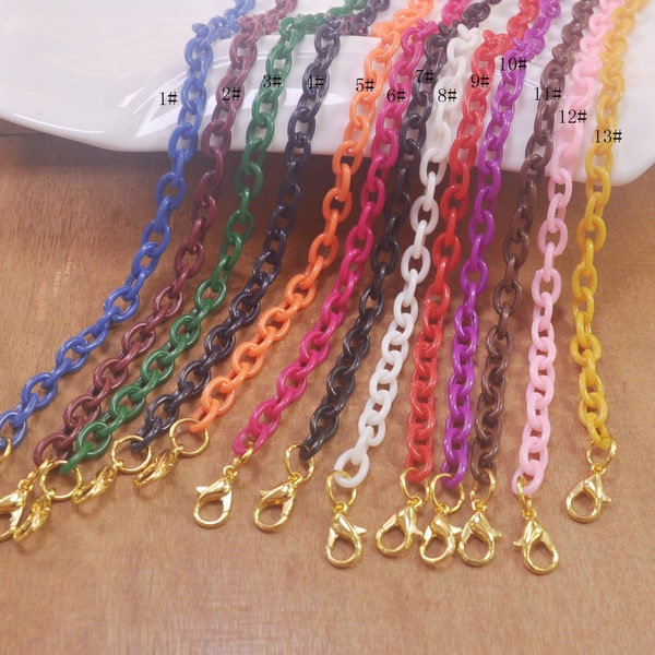 19" Acrylic link mask chain,1 Pcs Face Mask Chain, Plastic Face Mask Lanyard, Face Mask Holder, Face Mask Strap