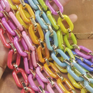 8 colors oval link plastic chain, 27.5&quot;,glasses chain, eyeglass chain, bangles chain,bag chain, handbag chain,necklace chain,Mask necklace