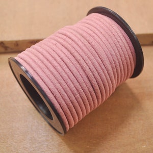 ¡Nuevo! Cordón redondo, 1/2/3/4/5Yards 3mm Rusty Rose Faux Suede Cord Cord Cord Beading Collar haciendo pulsera de cuerda, cordón de ante vegano-38 #