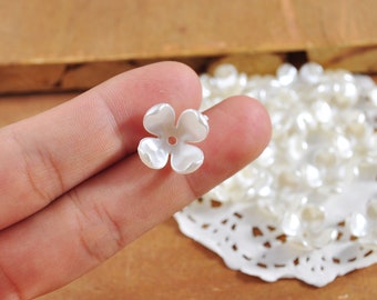 Stiesy 300 Pcs Flower Bead Caps – Light Yellow Bell Shape, ABS Plastic, For Jewelry Making