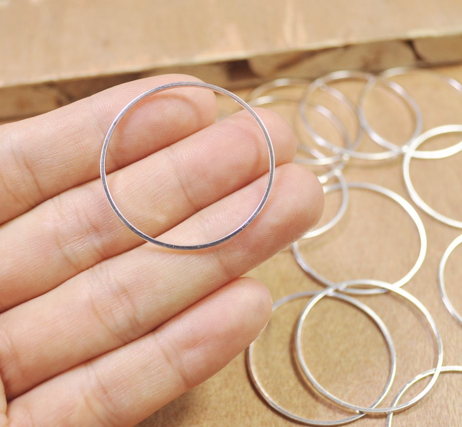 Craft Medley 3-Piece Brass Rings - 2.5 Inch Round For Macrame & Crafts