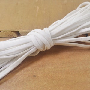 20/50 meters 5mm Flat Elastic Cord,White elastic cord,stretch drawstring,Elastic String,DIY,Elastic Band For Face Masks,Earloop Elastic Tape