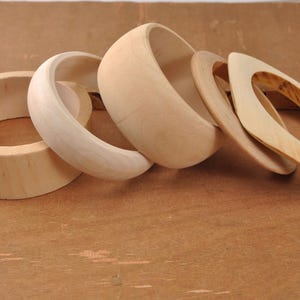 Wooden Bangle Unfinished,natural wood bangle bracelet,5pcs assorted original round bangle wood bracelets findings