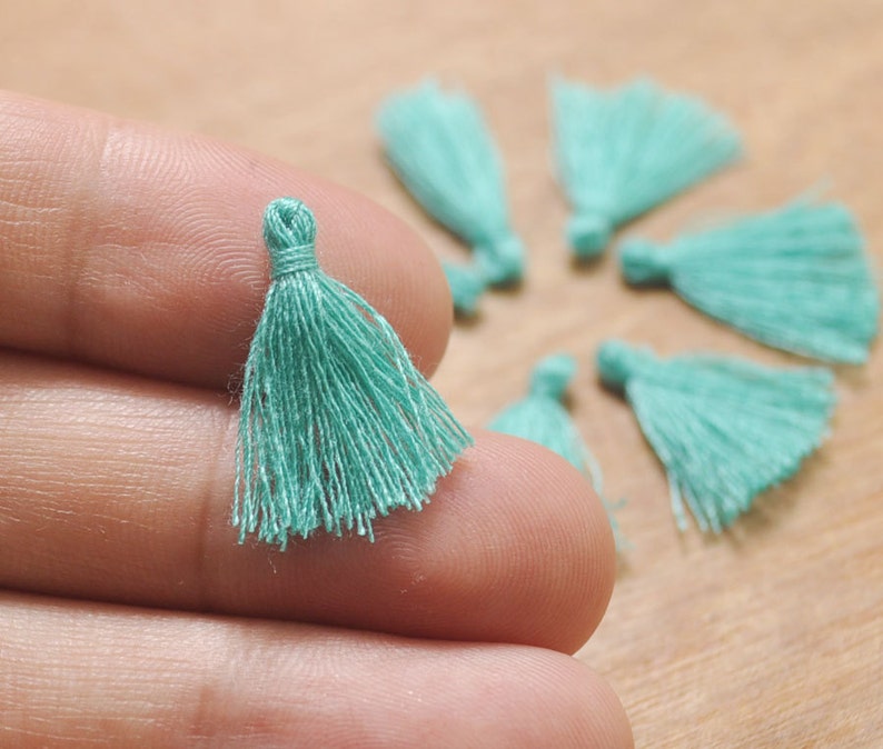Wholesale 100pcs Mini Tassels 17mm Tiny Short Cotton Tassels Etsy