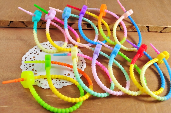 10PCS bread clips reusable colorful silicone ties bag clip