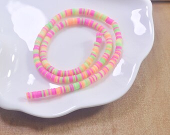 thumbnail image 2 of African Style Polymer Clay Heishi Beads – Tribal Disc Beads 4mm To 10mm Multi-size 2 of 5