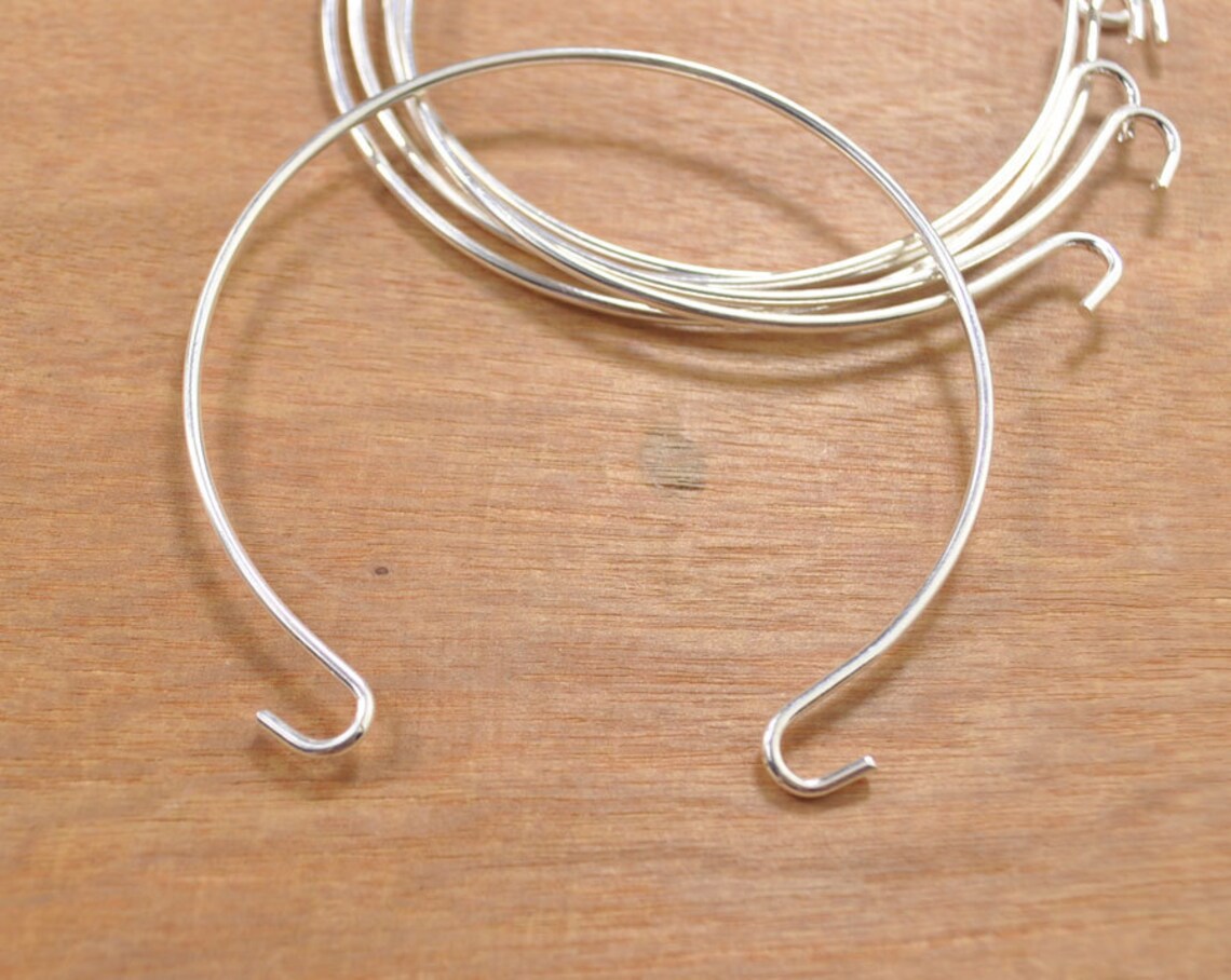 Wholesale Bangle Bracelet50pcs Silver Plated Brass Wire Etsy