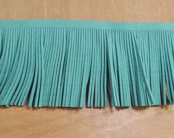78mm wide Grass green suede leather fringes,for costume fringes,3.3ft,fringed trim faux suede,leather fringes,Indian fringes,tassel Pendant