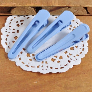 10/20/50Stk Fransen Krokodil Clip,Bangs Hellblaue Haarspange von Plain Jane,Fransen Haarspangen,Wholesale Haarspange,Haarspangen