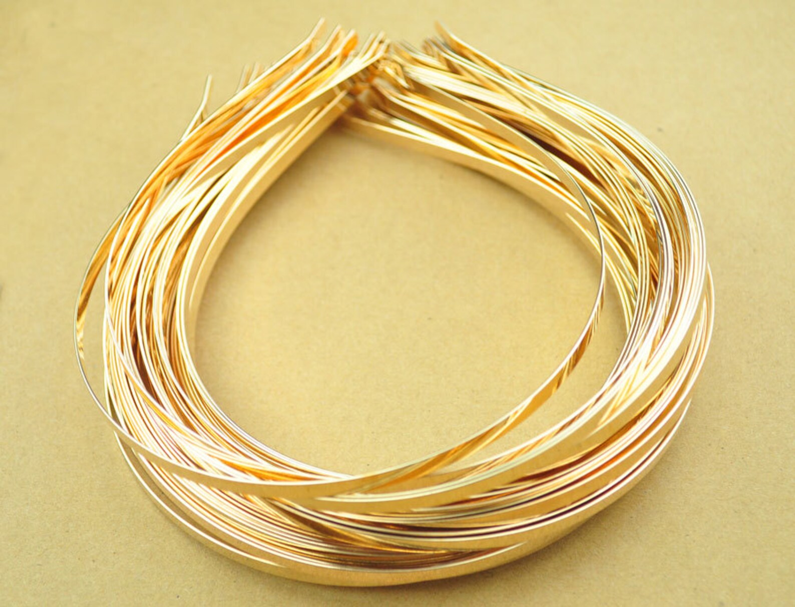 Gold Headbands20pcs 5mm Gold Plated Metal Headbands With Etsy